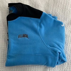NIKE Villanova Mens Large Half Zip fleece